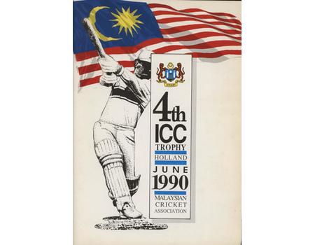 4th ICC TROPHY HOLLAND JUNE 1990 - MALAYSIAN CRICKET ASSOCIATION