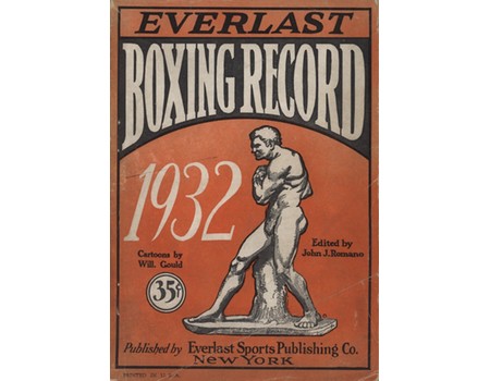 EVERLAST BOXING RECORD FOR 1932