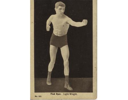 FRED DYER (WALES) BOXING POSTCARD