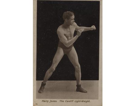 HARRY JONES (WALES) BOXING POSTCARD