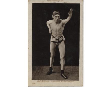NAT WILLIAMS (LIVERPOOL) BOXING POSTCARD