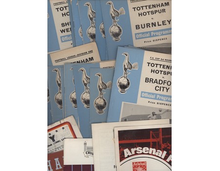 TOTTENHAM HOTSPUR 1969-70 FOOTBALL PROGRAMMES (FULL SET OF HOME MATCHES)