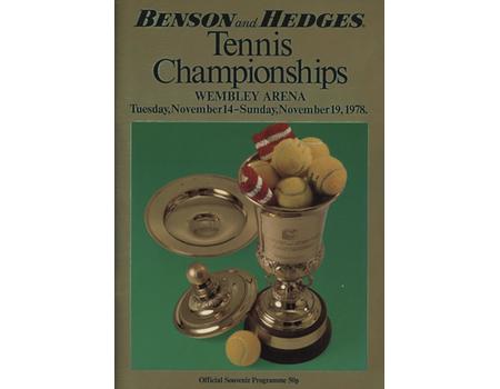 BENSON & HEDGES TENNIS CHAMPIONSHIPS 1978 (WEMBLEY ARENA) OFFICIAL PROGRAMME