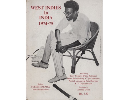WEST INDIES IN INDIA 1974-75