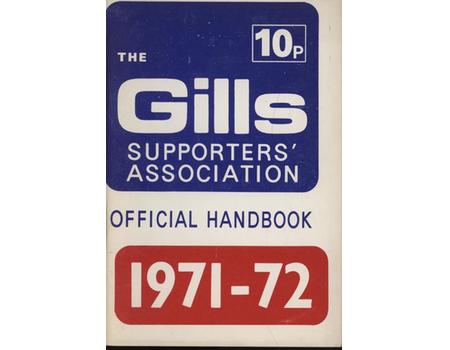 GILLINGHAM FOOTBALL CLUB SUPPORTERS HANDBOOK 1971-72