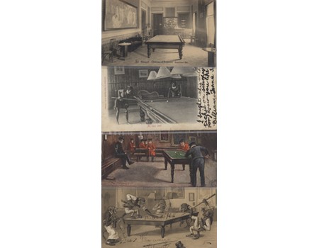 BILLIARDS RELATED POSTCARDS X 11