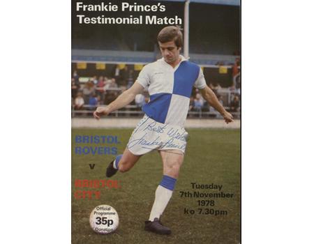 BRISTOL ROVERS V BRISTOL CITY 1978-79 (FRANKIE PRINCE