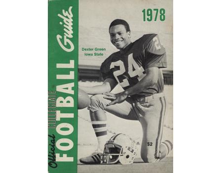 THE OFFICIAL NATIONAL COLLEGIATE ATHLETIC ASSOCIATION FOOTBALL GUIDE 1978