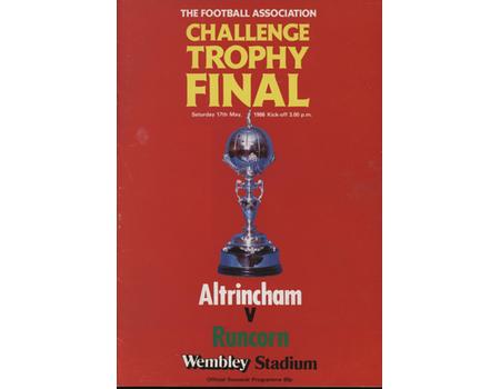 ALTRINCHAM V RUNCORN 1985-86 (CHALLENGE TROPHY FINAL) MATCH PROGRAMME