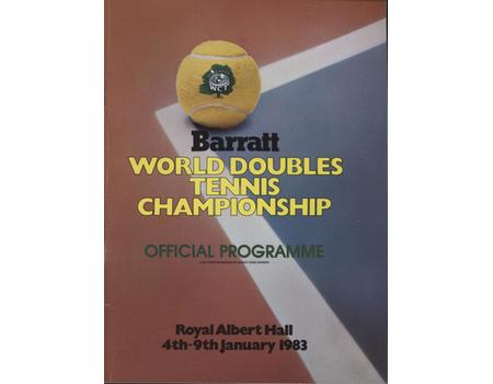 BARRATT WORLD DOUBLES TENNIS CHAMPIONSHIP 1983 PROGRAMME