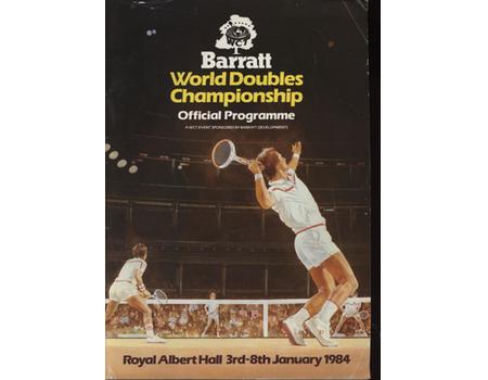 BARRATT WORLD DOUBLES TENNIS CHAMPIONSHIP 1984 PROGRAMME