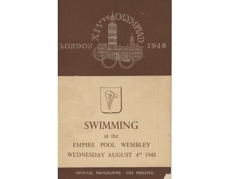 LONDON OLYMPICS 1948 SWIMMING PROGRAMME