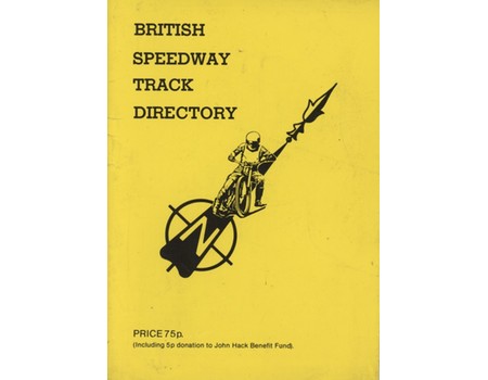 BRITISH SPEEDWAY TRACK DIRECTORY