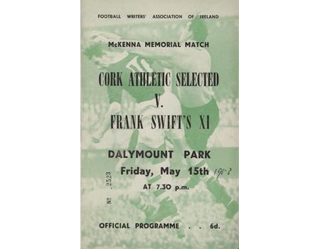 CORK ATHLETIC SELECTED V FRANK SWIFT