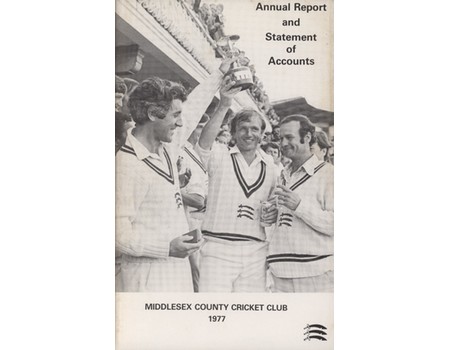 MIDDLESEX COUNTY CRICKET CLUB ANNUAL REPORT 1977