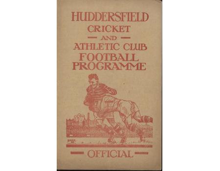 HUDDERSFIELD V BRADFORD NORTHERN 1949 RUGBY LEAGUE PROGRAMME