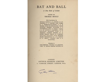 BAT AND BALL: A NEW BOOK OF CRICKET