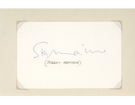 THE STANLEY MATTHEWS STORY