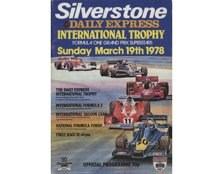 DAILY EXPRESS INTERNATIONAL TROPHY 1978 OFFICIAL PROGRAMME
