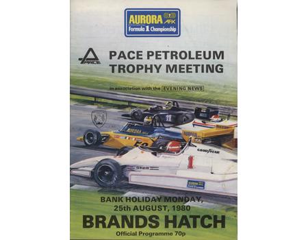 PACE PETROLEUM TROPHY MEETING 1980 OFFICIAL PROGRAMME