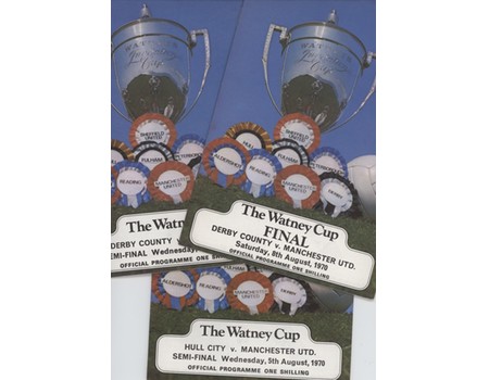 WATNEY CUP 1970 SET OF PROGRAMMES (3)