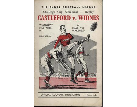 CASTLEFORD V WIDNES 1964 (CHALLENGE CUP SEMI-FINAL) RUGBY LEAGUE PROGRAMME