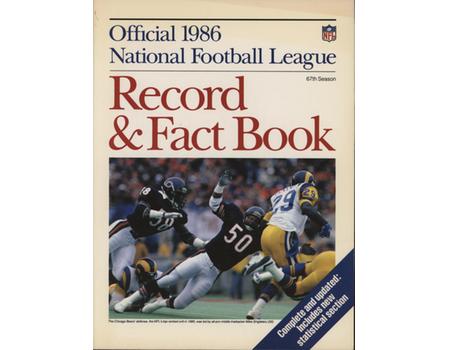 OFFICIAL 1986 NATIONAL FOOTBALL LEAGUE RECORD & FACT BOOK