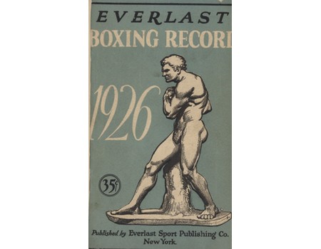 EVERLAST BOXING RECORD FOR 1926-28 (3 VOLUMES)