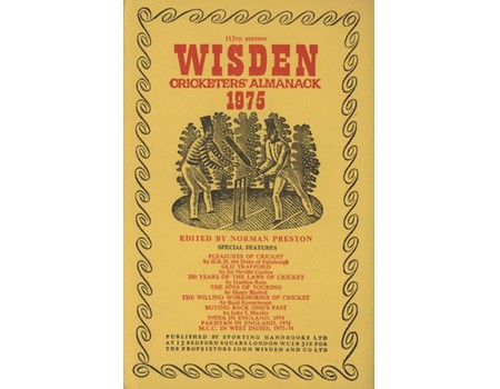 WISDEN CRICKETERS