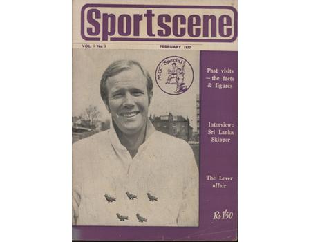 SPORTSCENE VOL.I NO.3 - FEBRUARY 1977 (ENGLAND TOUR OF SRI LANKA)
