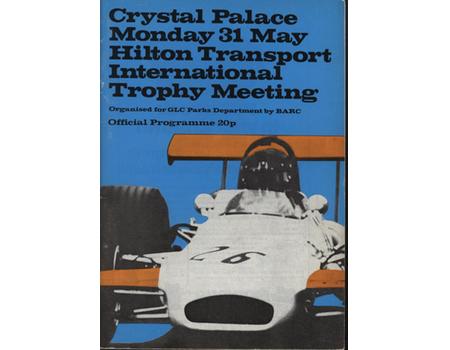 HILTON TRANSPORT INTERNATIONAL TROPHY MEETING 1971 MOTOR RACING PROGRAMME