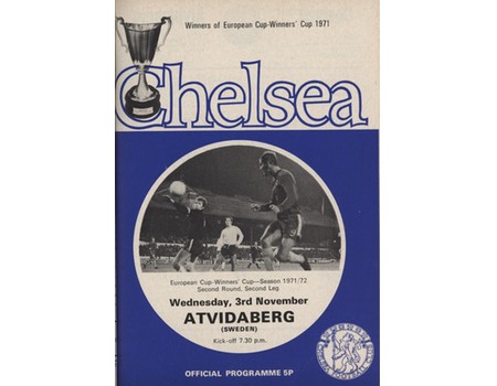 CHELSEA 1971-72 BOUND SET OF HOME FOOTBALL PROGRAMMES