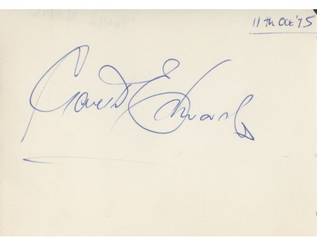 GARETH EDWARDS (WALES) RUGBY UNION AUTOGRAPH