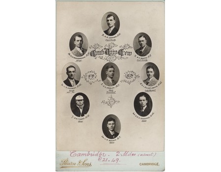 CAMBRIDGE UNIVERSITY CREW 1925 CABINET PHOTOGRAPH