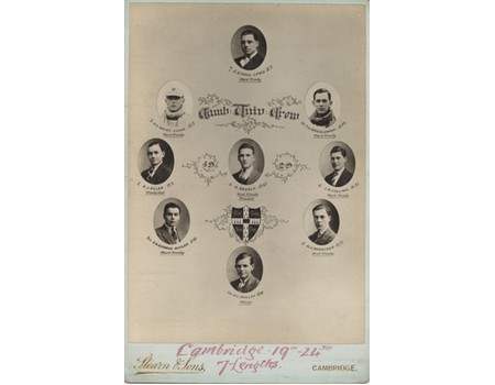 CAMBRIDGE UNIVERSITY CREW 1929 CABINET PHOTOGRAPH
