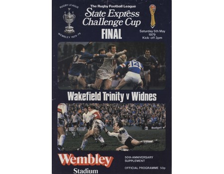 WAKEFIELD TRINITY V WIDNES 1979 (CHALLENGE CUP FINAL) RUGBY LEAGUE PROGRAMME