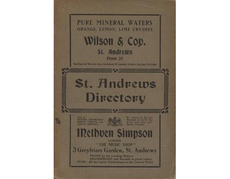 ST. ANDREWS DIRECTORY - 1926