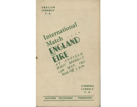 ENGLAND V IRELAND (SCHOOLS