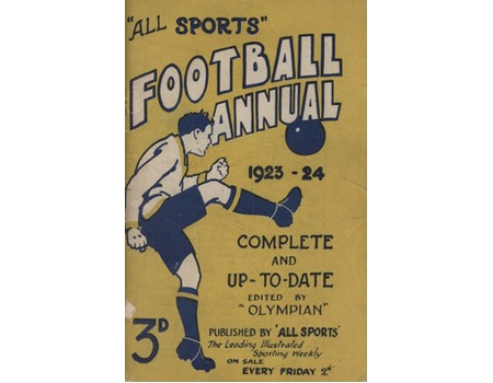 ALL SPORTS FOOTBALL ANNUAL 1923-24