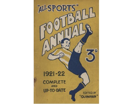 ALL SPORTS FOOTBALL ANNUAL 1921-22