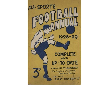 ALL SPORTS FOOTBALL ANNUAL 1928-29