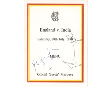 ENGLAND V INDIA 1990 (LORD
