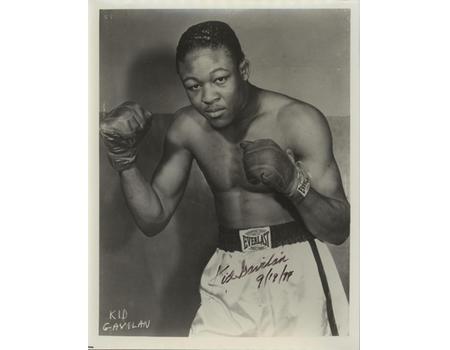 KID GAVILAN (CUBA) 1974 SIGNED BOXING PHOTOGRAPH