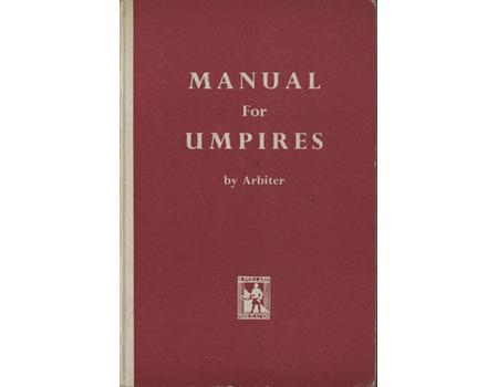 MANUAL FOR UMPIRES (HOCKEY)