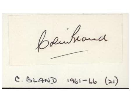 COLIN BLAND (SOUTH AFRICA) CRICKET AUTOGRAPH