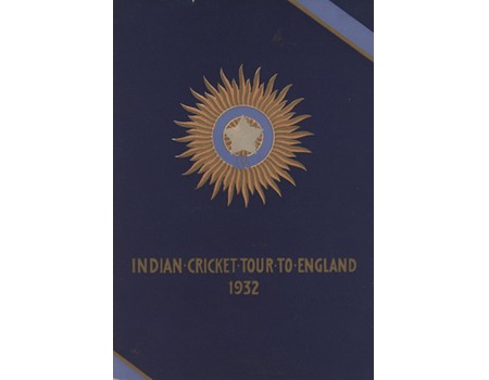 INDIAN CRICKET TOUR TO ENGLAND 1932 BROCHURE