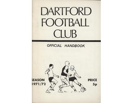 DARTFORD FC 1971-72 OFFICIAL HANDBOOK