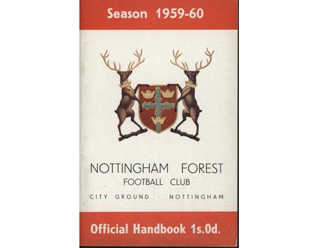 NOTTINGHAM FOREST FC 1959-60 OFFICIAL HANDBOOK