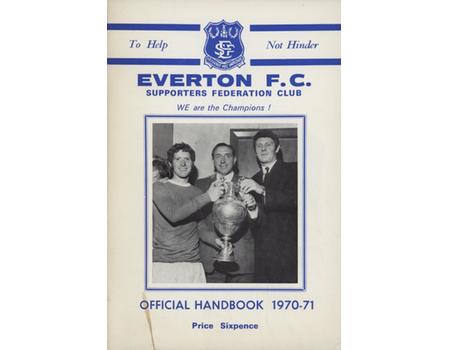 EVERTON FC 1970-71 OFFICIAL HANDBOOK