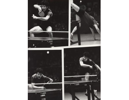CHEN XINHUA (CHINA & GB) TABLE TENNIS PHOTOGRAPHS X4